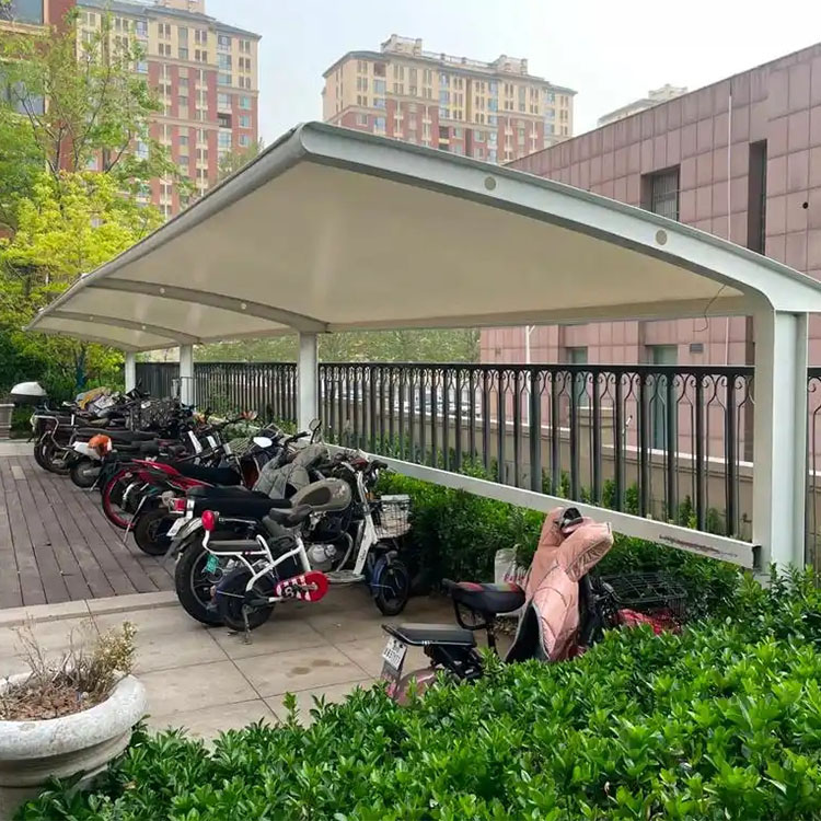 普定县膜结构电动车棚